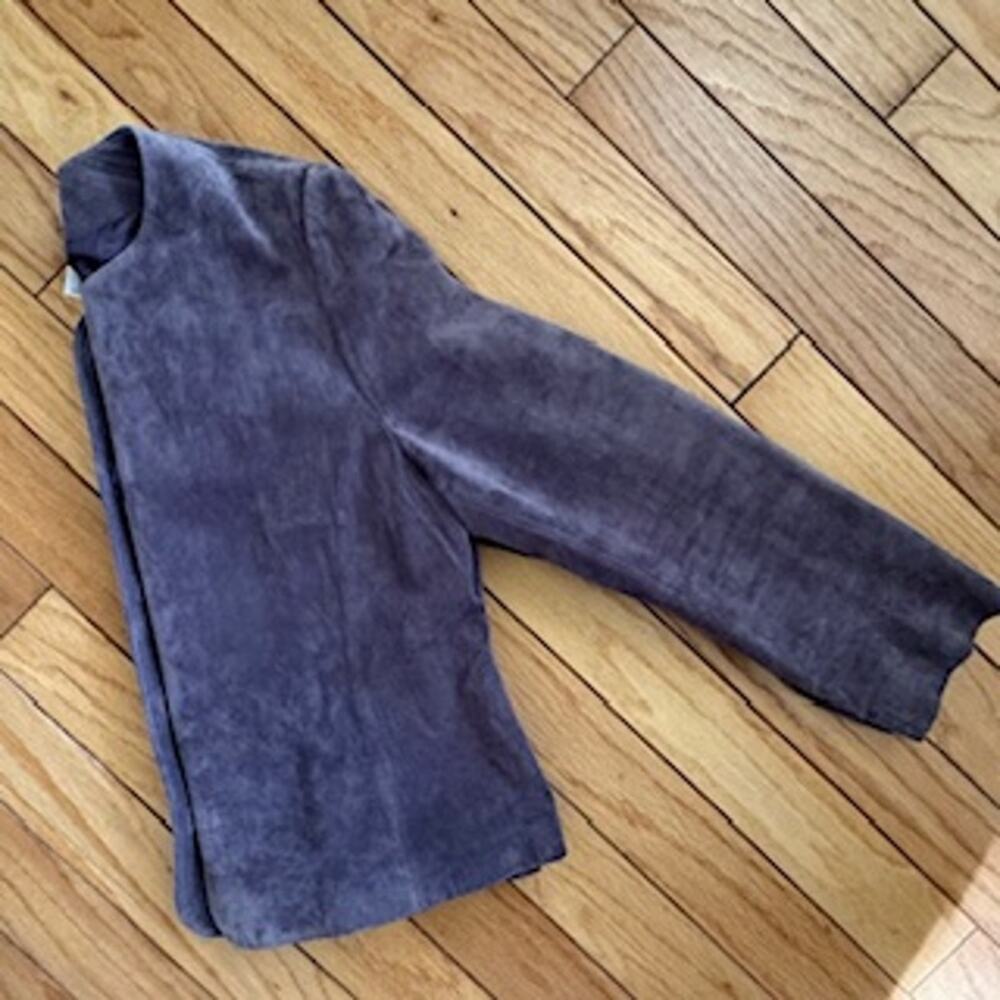 Pendleton Purple Suede Coat Button Front Large Lo… - image 5